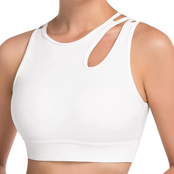 Nwt Strappy Sports Bra for Women - High Neck Crisscross - Picture 1 of 3